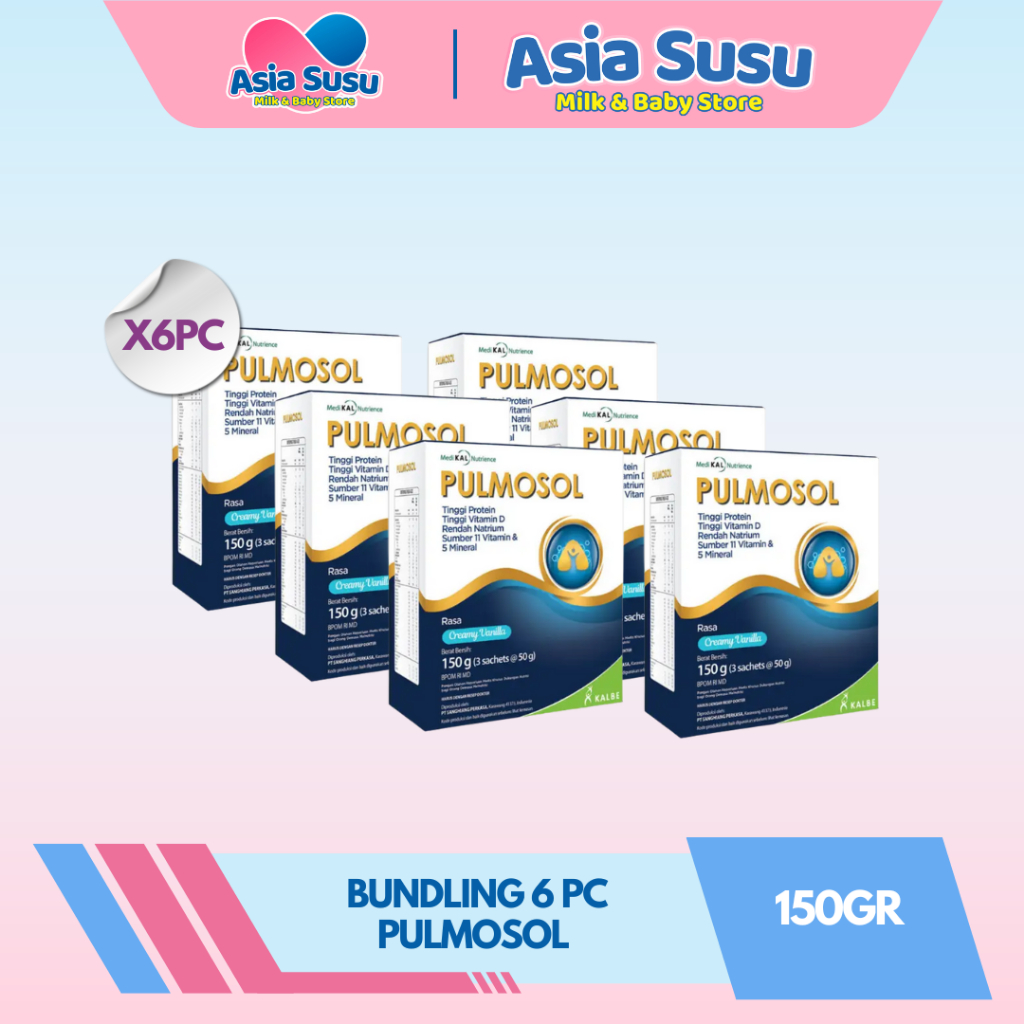 

[BUNDLE] Pulmosol 150g x 6pc - SUSU PULMOSOL UNTUK PERNAFASAN PARU-PARU
