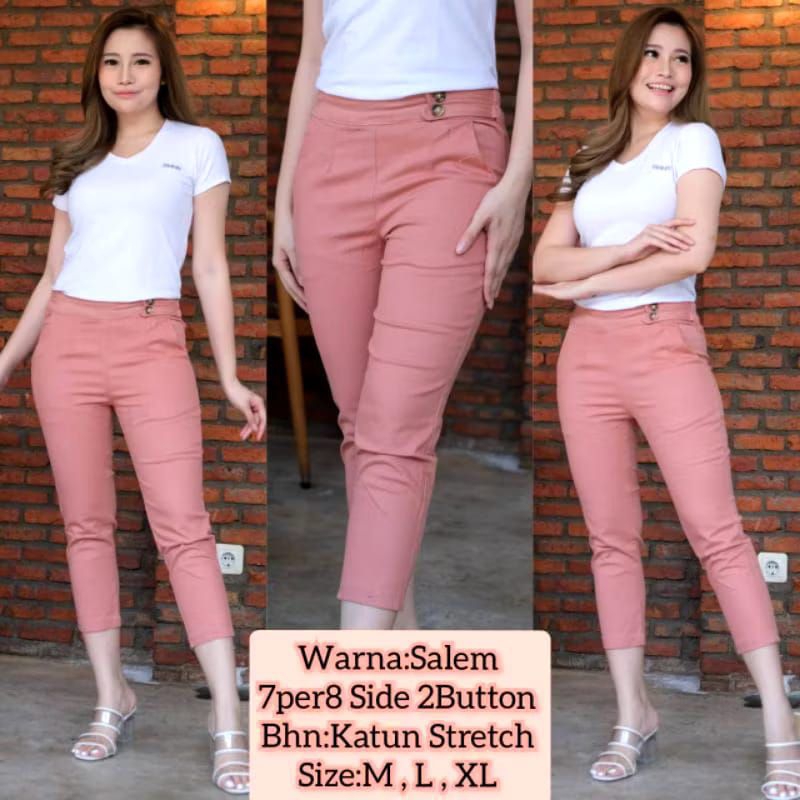 Celana Wanita Bahan Katun 7/8