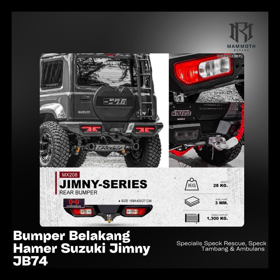 Bumper Belakang Hamer Suzuki Jimny JB74