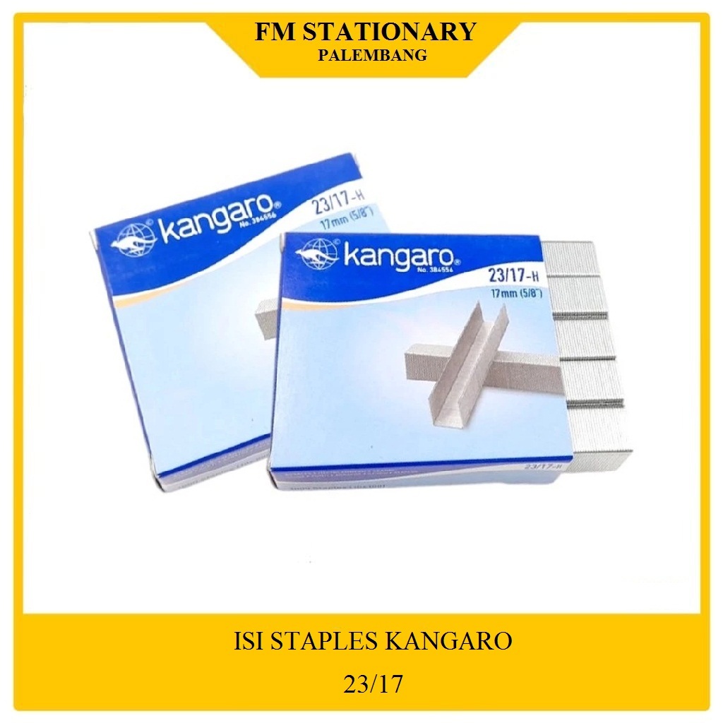 

Isi Stapler Tembak Kangaro 23/17,,23/13,,23/15,, 23/10