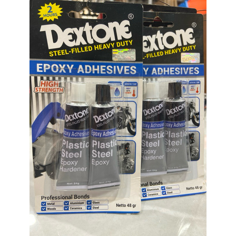 LEM BESI DEXTONE 2 JAM 2JAM 2 HOURS PLASTIC PLASTIK STEEL 48gr