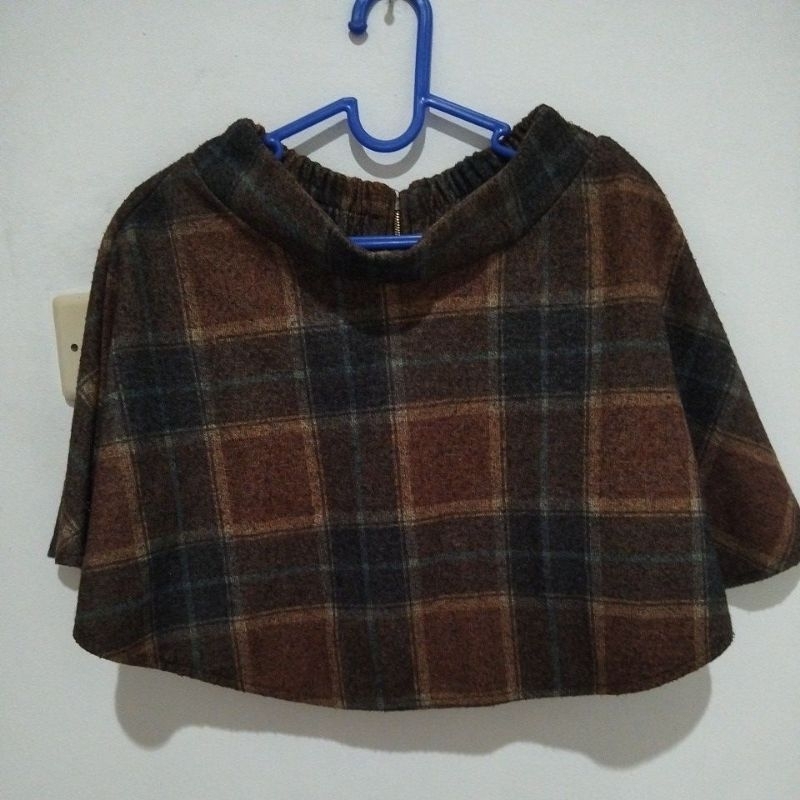 rok coklat kotak (import po jepang)