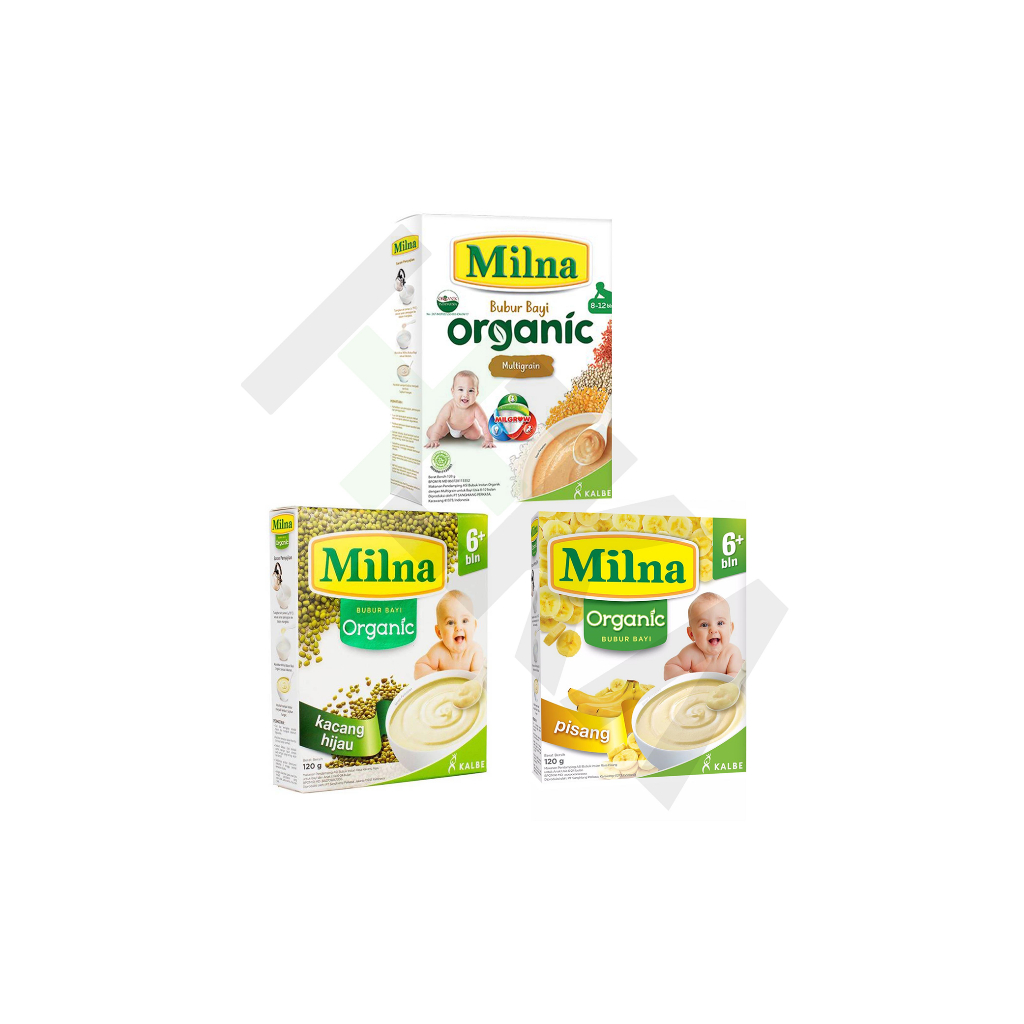 Milna Bubur Bayi Organic 6+/8+ - Bubur Organik 6 Bulan 8 Bulan [Majapahit]