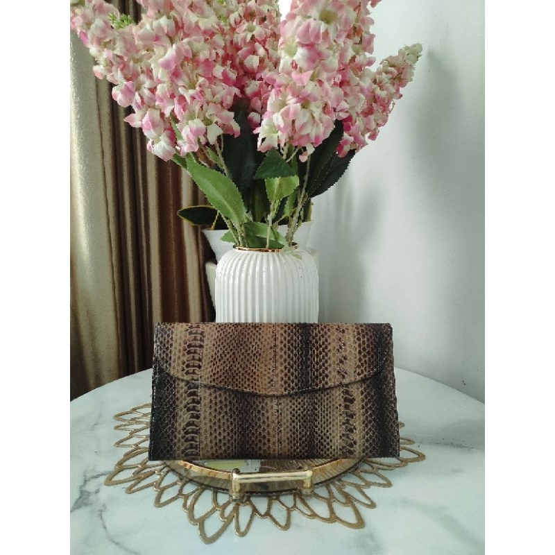 Preloved Clutch Bag Snake's Skin