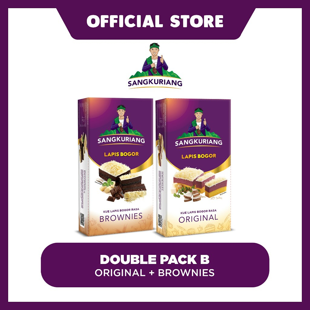 

Double Pack B (Reguler - Original + Brownies)