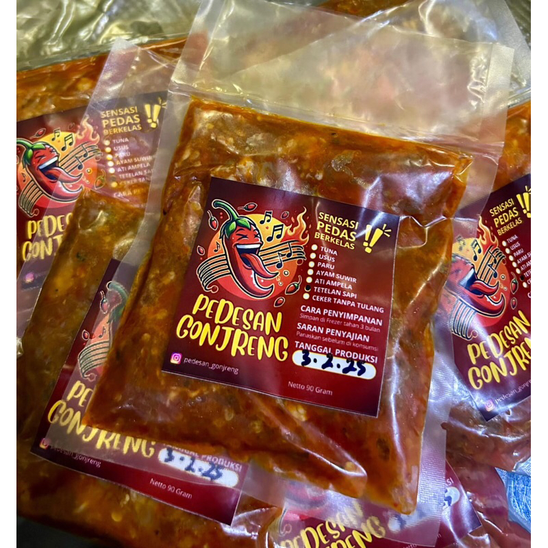 

Sambel Kemasan Pedesan Gonjreng Homemade Ukuran 90gr/100gr