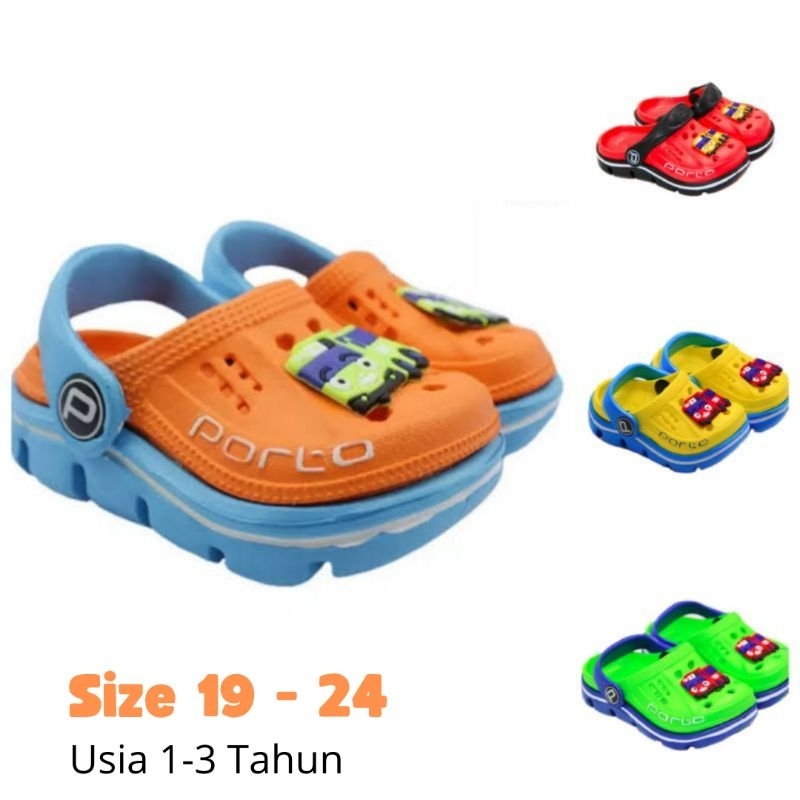 Sandal Anak Bayi Porto 1006T - Sandal Karet Anak