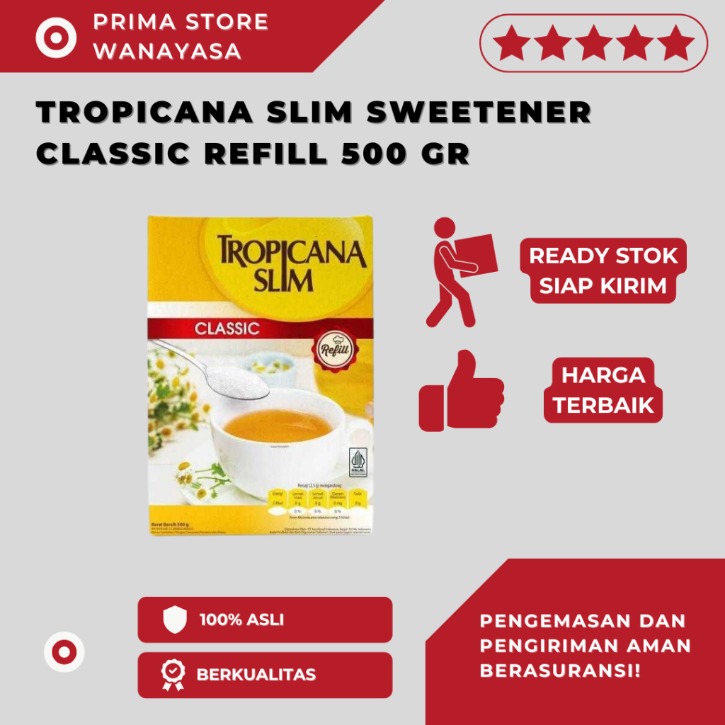 

Tropicana Slim Sweetener Classic Refill 500gr
