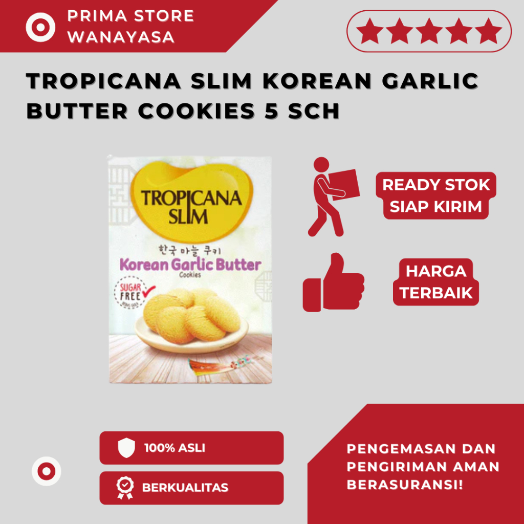 

Tropicana Slim Korean Garlic Butter Cookies 5sch