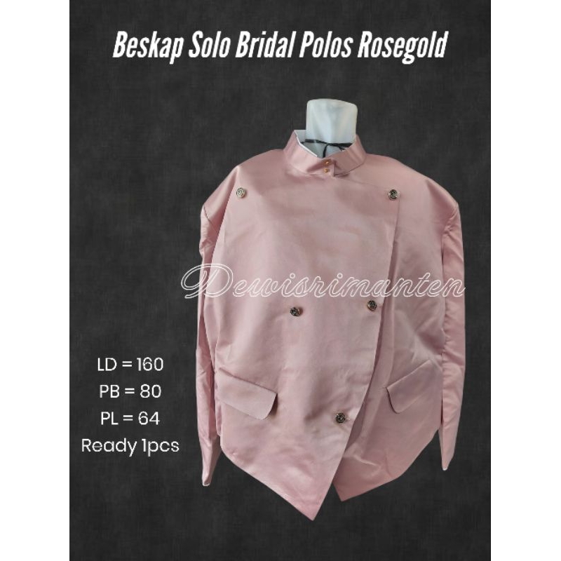 Beskap Solo Bridal Jumbo Rosegold