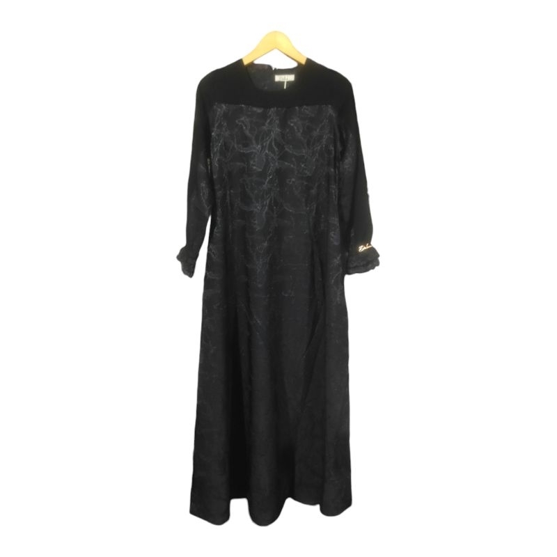 Gamis Dnl Luxury Hitam Premium 1303