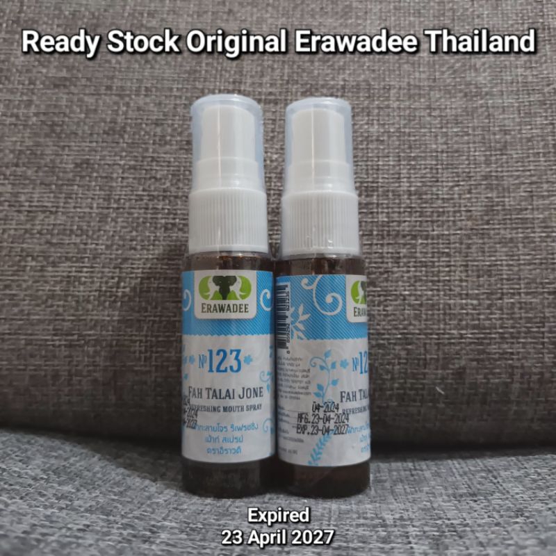 Erawadee 123 Fah Talai Jone / Erawadee Herbal Throat Spray Andrographis / Original Erawadee Thailand