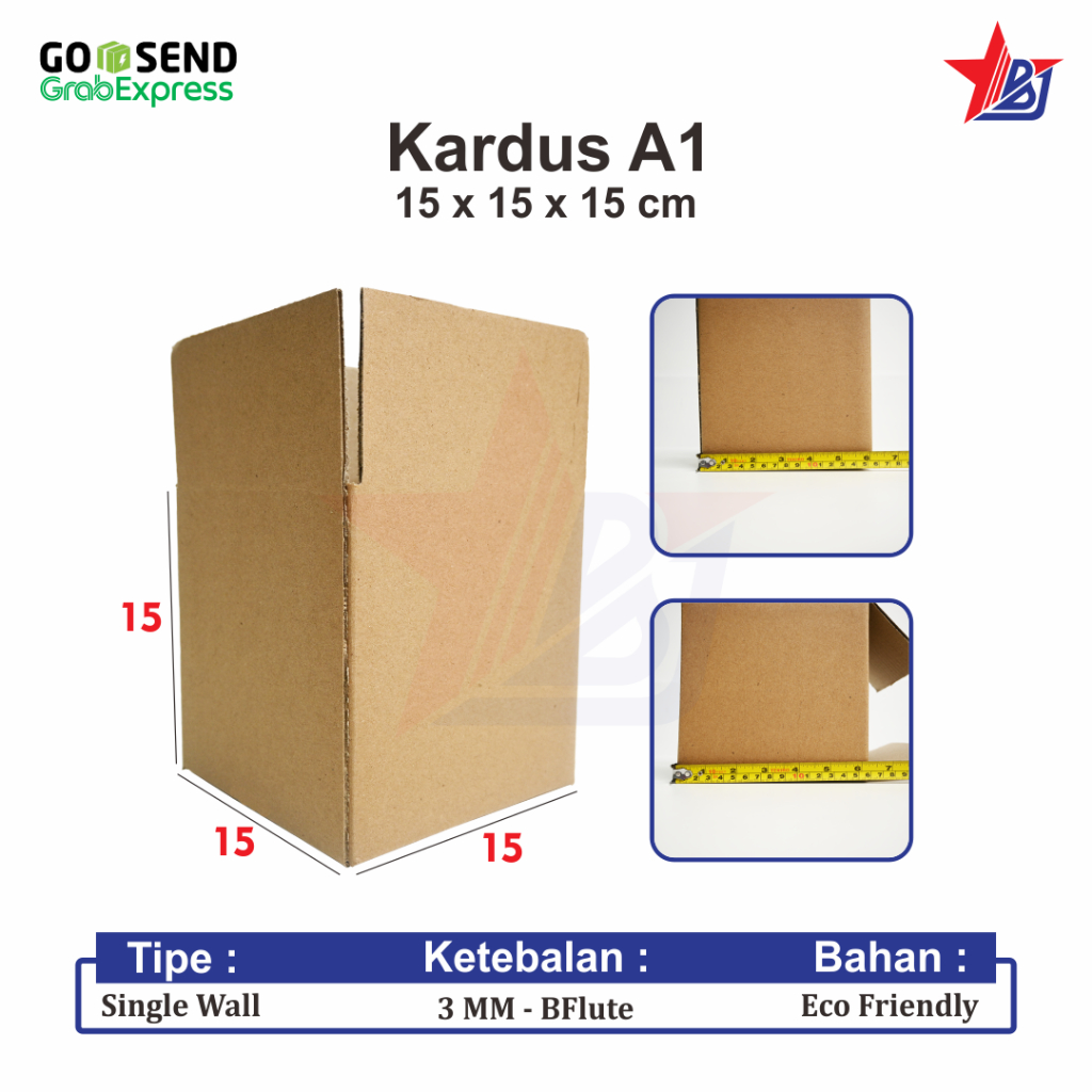 

Termurah kardus Packing polos Uk 15x15x15 cm