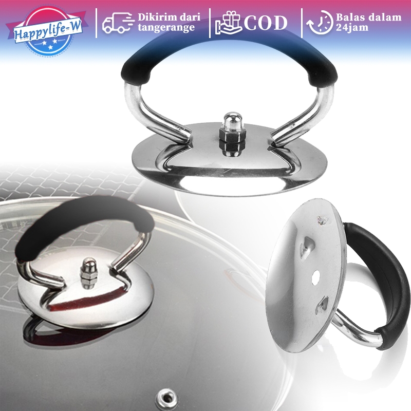 Pegangan Tutup Panci Kaca 2pcs Gagang Tutup Panci Universal Pegangan Tutup Panci Stainless