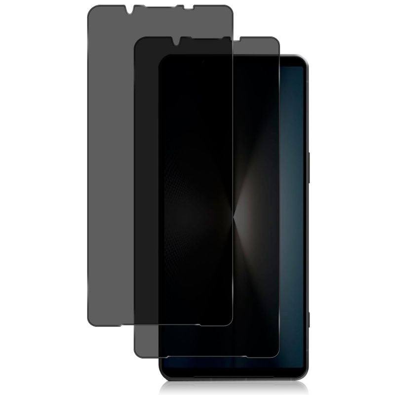 Tempered Glass Privasi Sony Xperia 5iii Mark 3 Au docomo Hitam Spy non list SoftBank Global