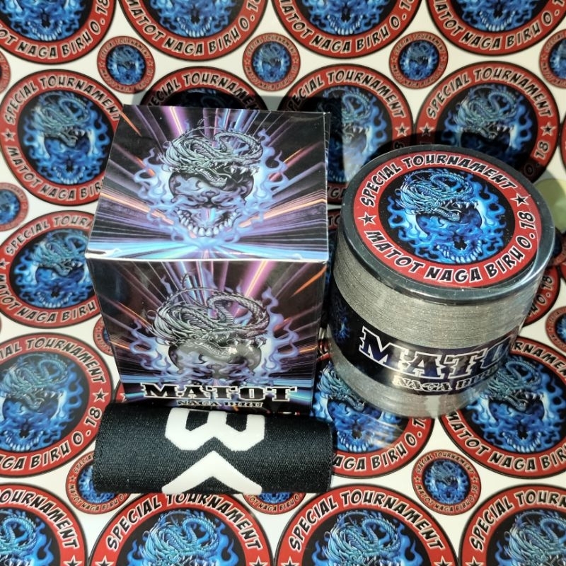 Gelasan matot 0.18 naga biru box+ pelindung jari