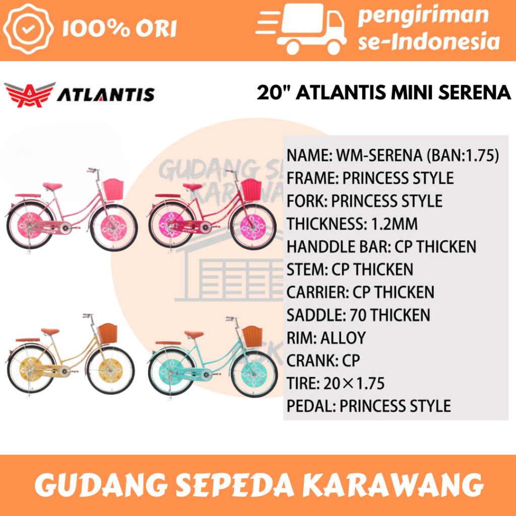 SEPEDA MINI 20" ATLANTIS MINI SERENA