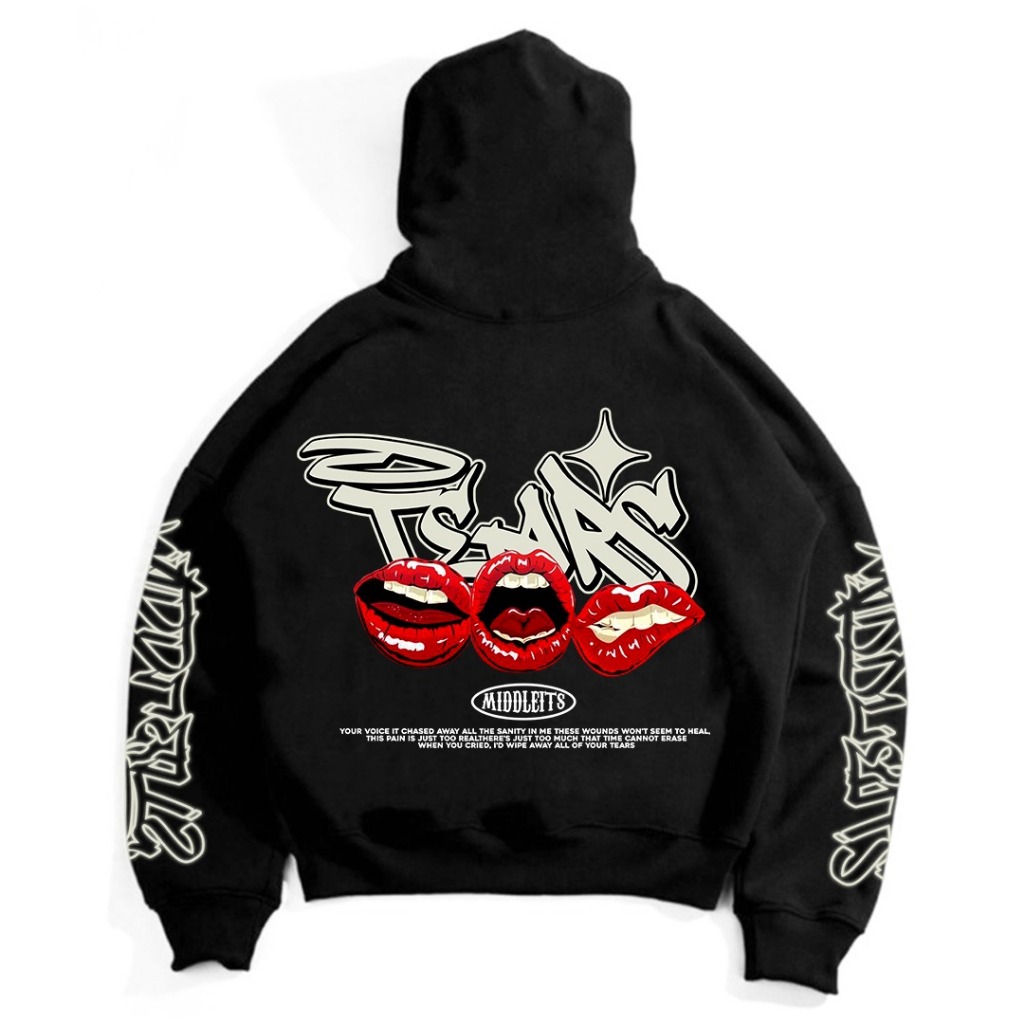 MIDDLEITS I HOODIE BOXY GSM 280 OTEARS FLEECE COTTON VISCOUSE 280-300 GSM