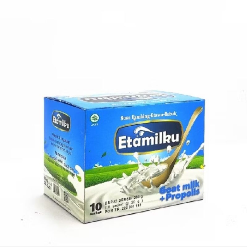 

Susu Kambing Etawa Propolis Etamilku 1 box isi 10 Sachet ΒΡΟΜ: ΡOM TR 222001141