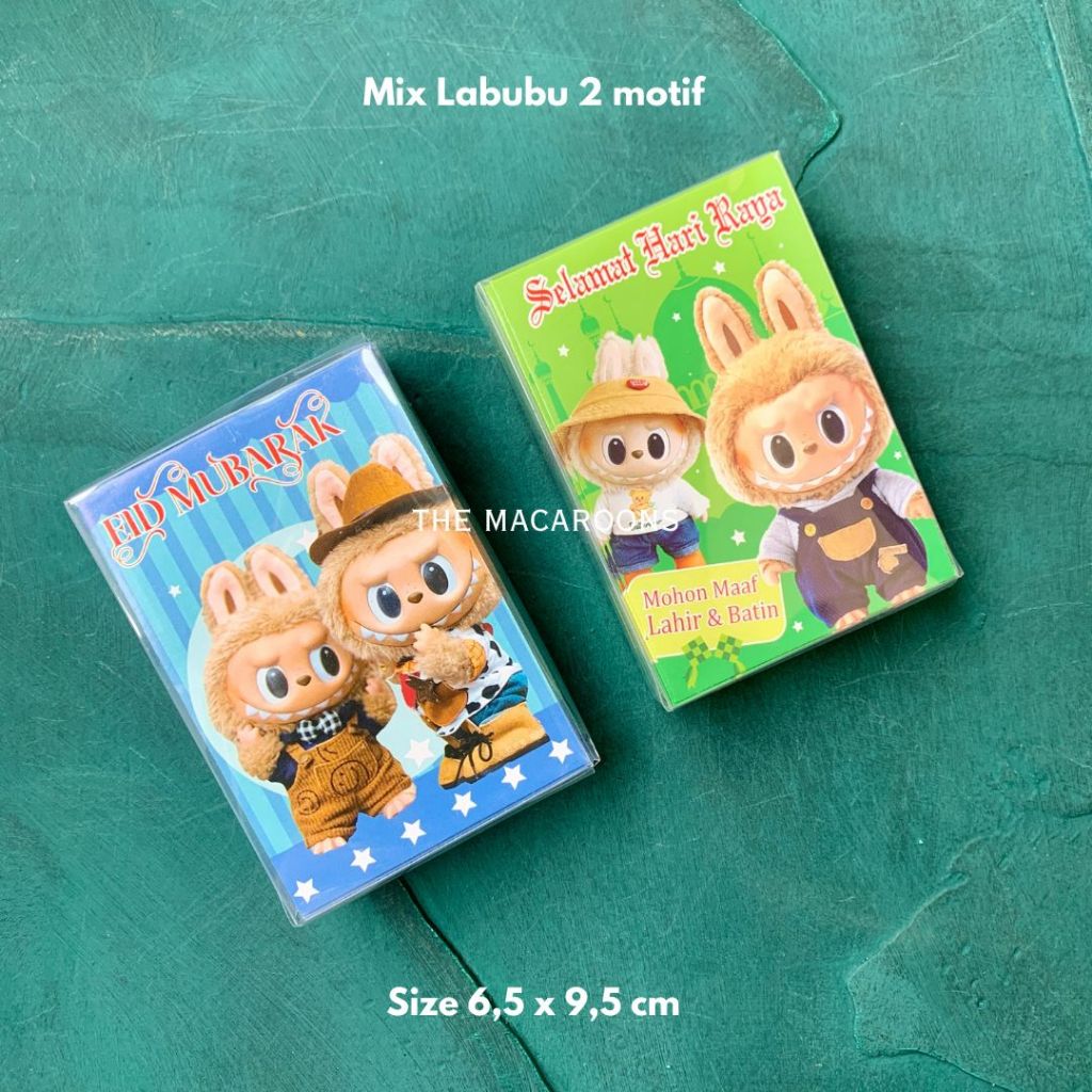 

Amplop Lebaran Hari Raya Idul Fitri Labubu - Angpao THR 50 lembar Eid Mubarak
