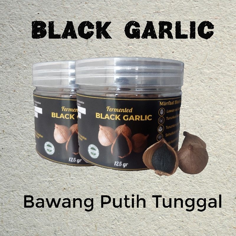 

Black Garlic - Bawang Putih Tunggal Kualitas Premium 125 Gram - River Mart 100% Halal