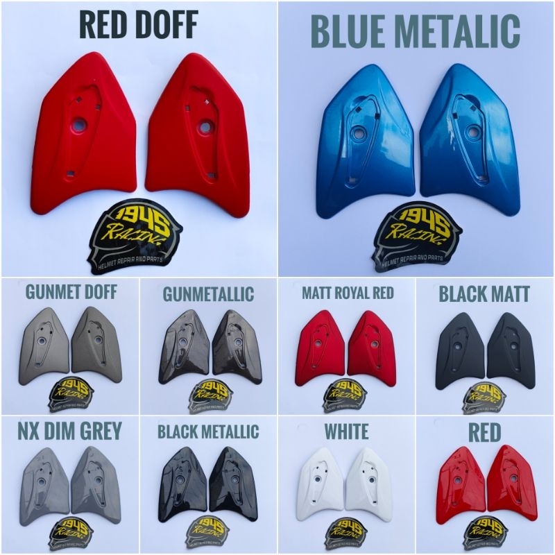 Side Cover helm GM Fighter original 100% / kupingan helm GM fighter original 100% / penutup Kaca GM 