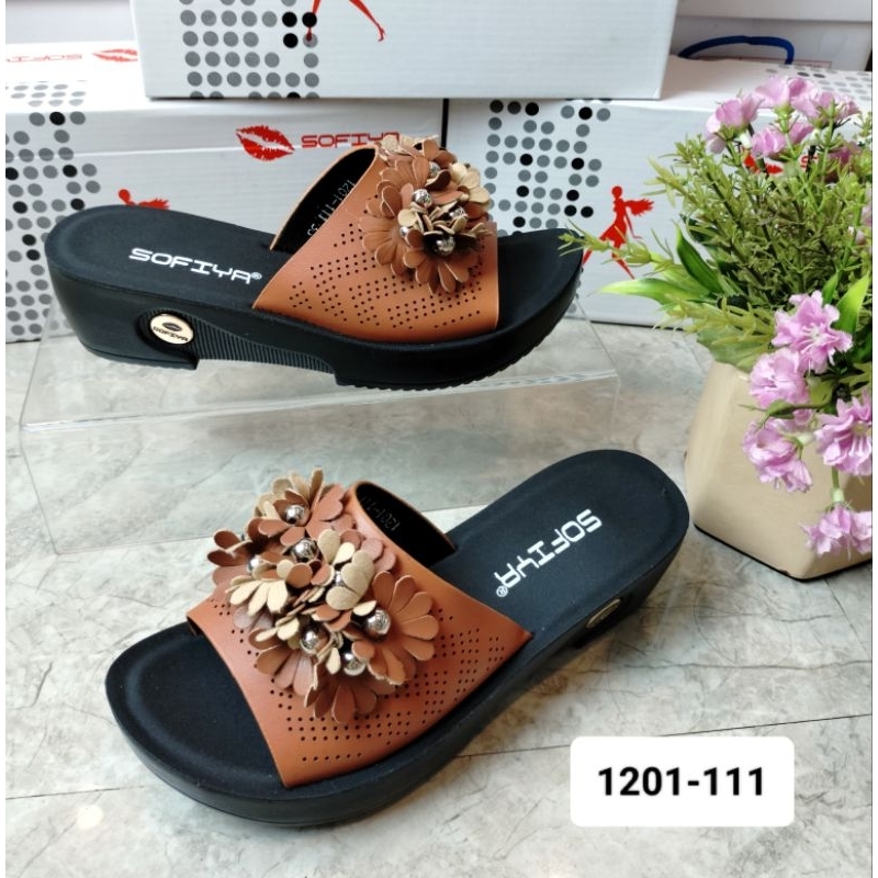 Sofiya Sandal Wedges wanita 3 cm sandal wedges murah