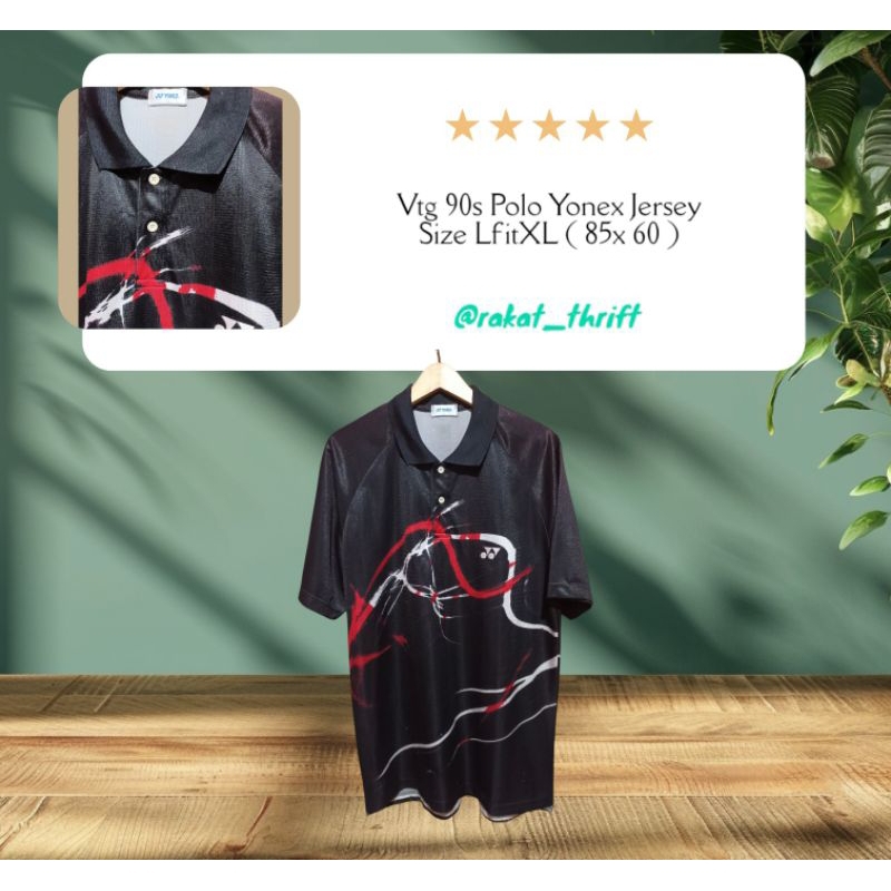 Vtg 90s Polo Yonex Jersey