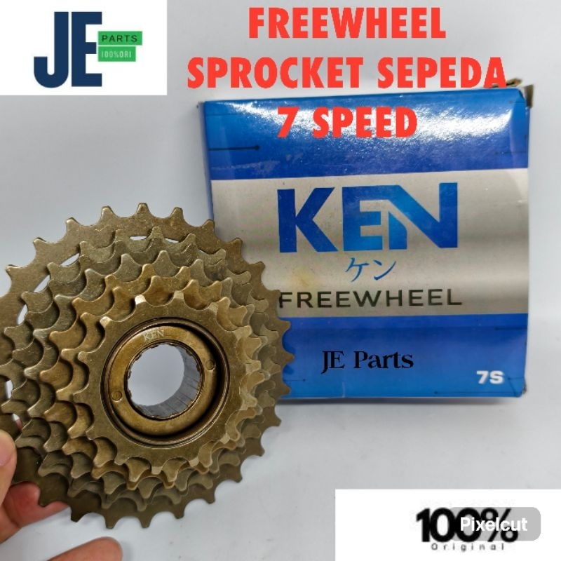 FREEWHEEL SPROCKET GEAR GIR BELAKANG 7 SUSUN SEPEDA MTB/LIPAT KEN