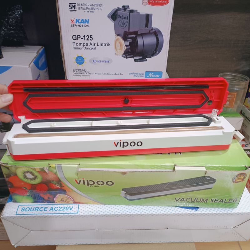 Mesin Vacum Sealer Vipoo Z100 / Vakum Udara Bungkus Makanan Z-100 | Vacuum Sealer Vipoo Z 100 Vakum 