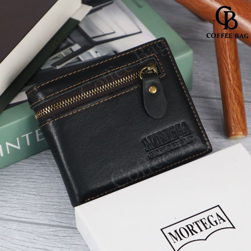 [CB] Dompet Lipat Pria Mortega Dompet Kulit Asli Original-MK-6808