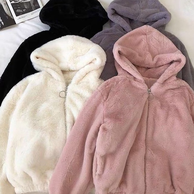 Bonuskan jaket bulu dewasa pria wanita premium