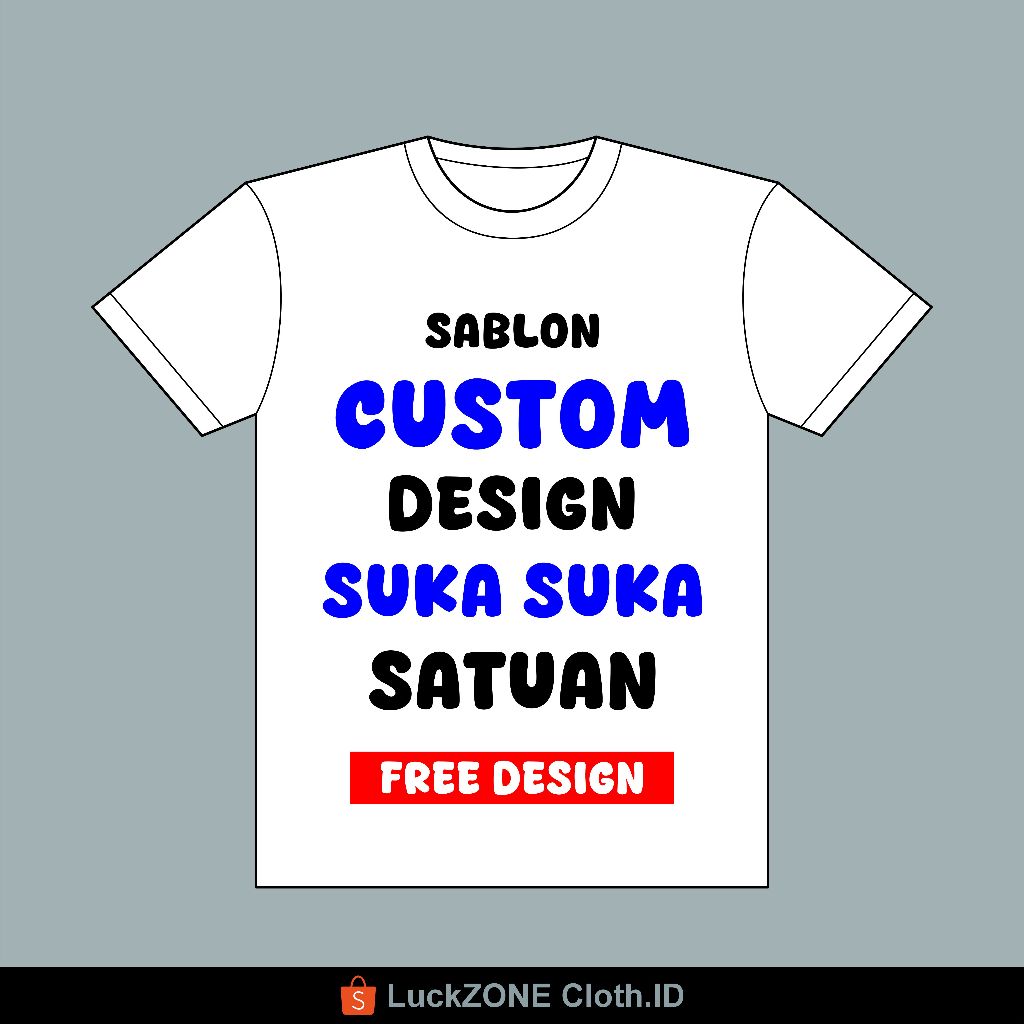 KAOS CUSTOM SABLON DTF / KAOS SATUAN / DESIGN BEBAS BISA FOTO GAMBAR LOGO / FAMILY COUPLE ( FREE DES