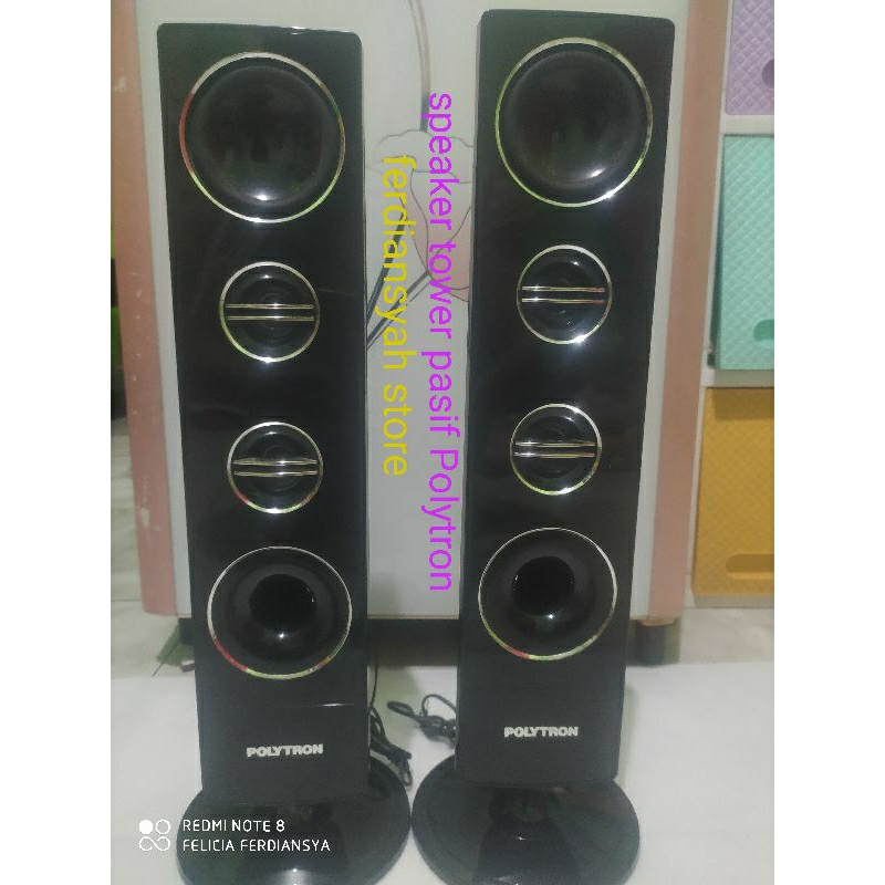 speaker tower pasif cocok untuk tv LED Polytron suara original