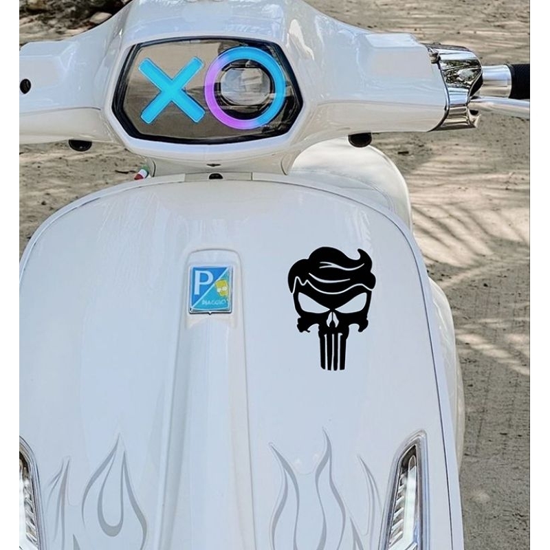stiker motor vespa matic punisher 2 sticker cutting custom