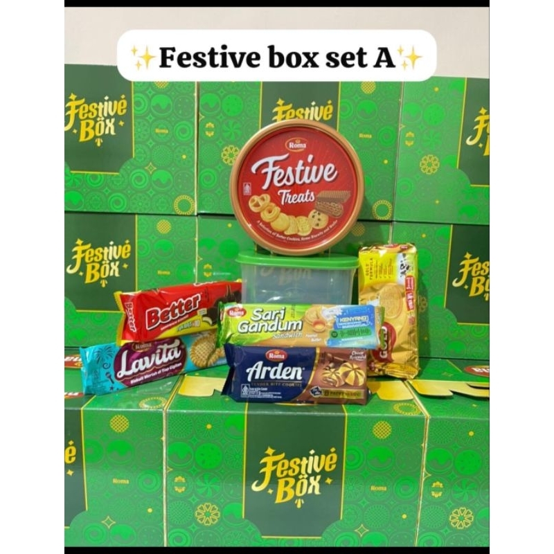 

Roma Festive Box Package | Hampers Roma | Hampers Lebaran 2025 | Parcel Lebaran