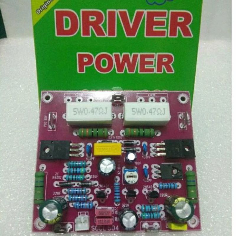 Kit Driver Power Super OCL504 OCL-504 Mono -Amplifier Komponen