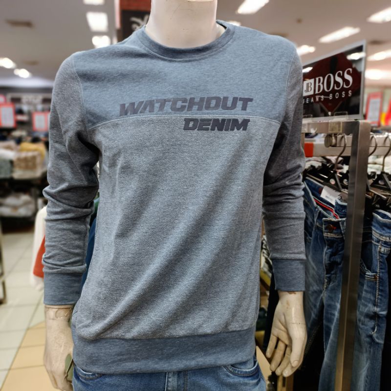 watchout kaos pria lengan panjang