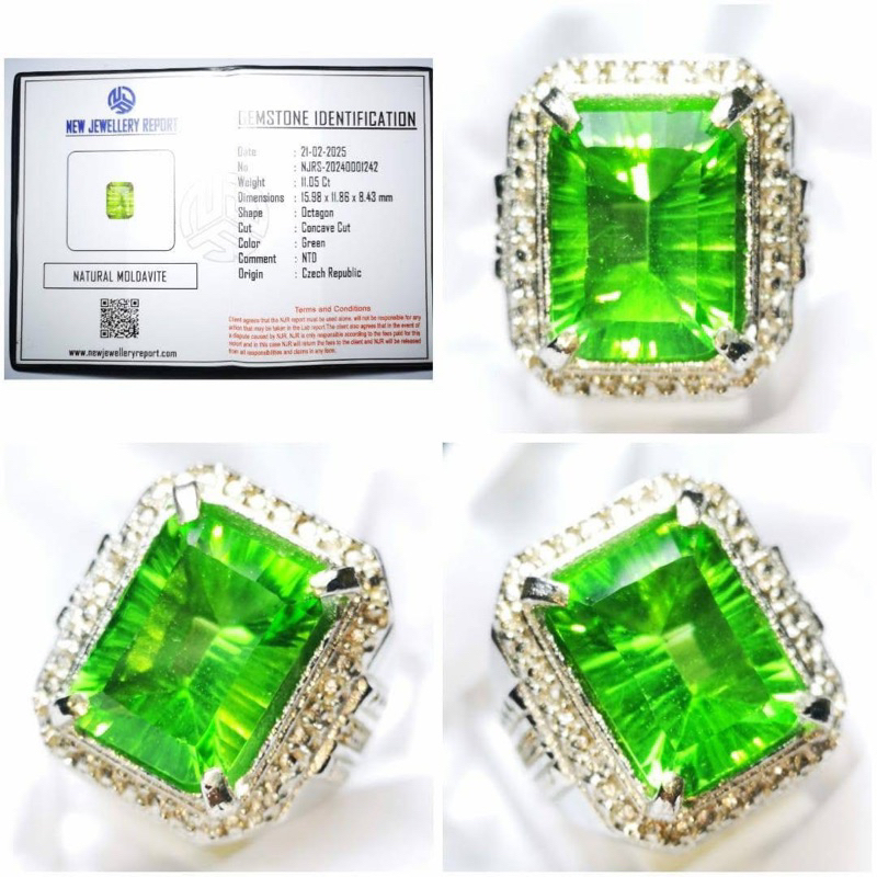 Natural Moldavite (Certificate)