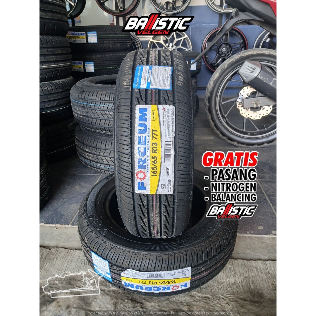 Ban Forceum R13 165 65 Trideka Tubeless Ban Luar Mobil 165 65 Ring 13
