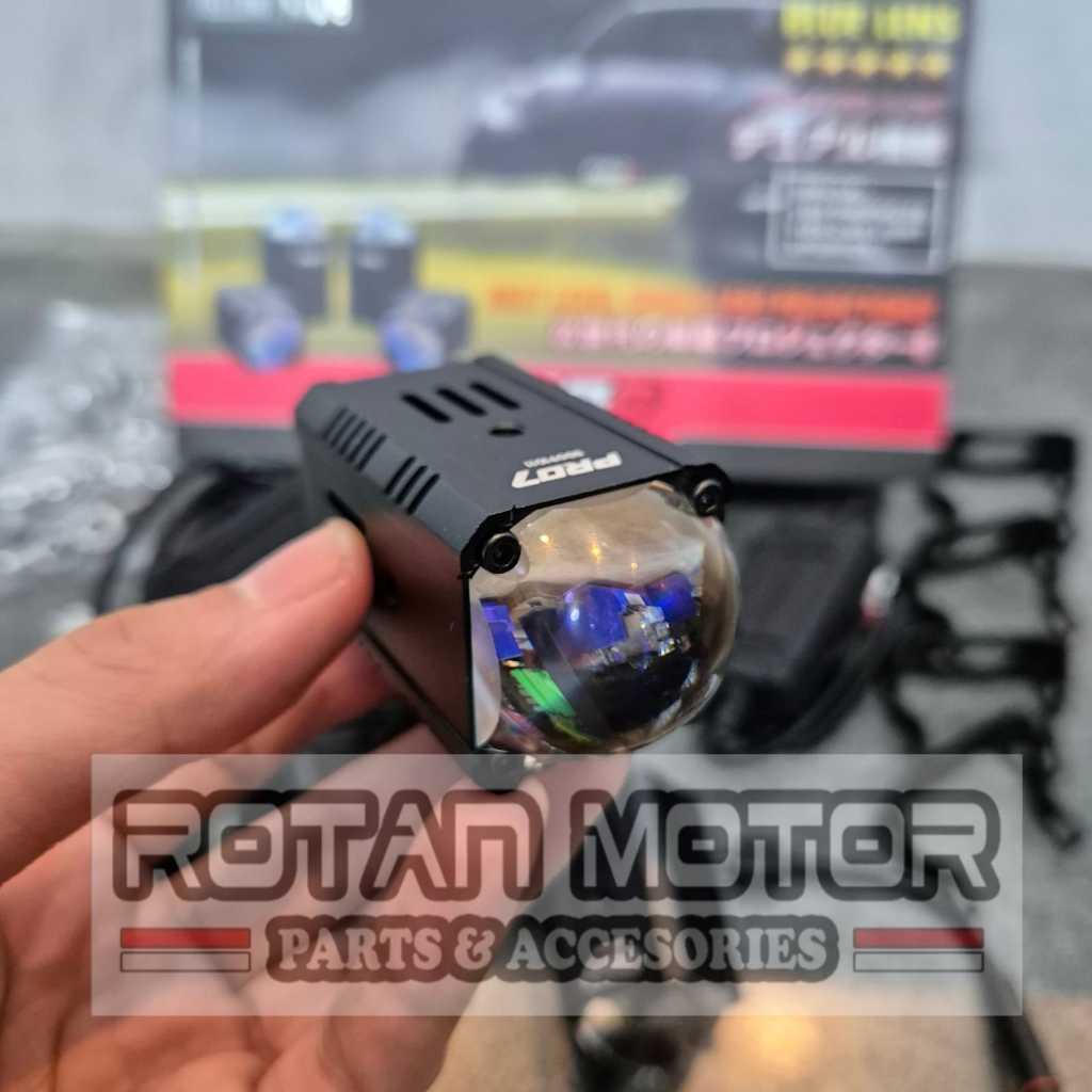 MINI PROJIE PRO7 MP.1TX-R Super LED Blue Lens 4x30W / MP1TXR / MP 1TX R / MINI PROJIE 1 MATA MP.1TX 