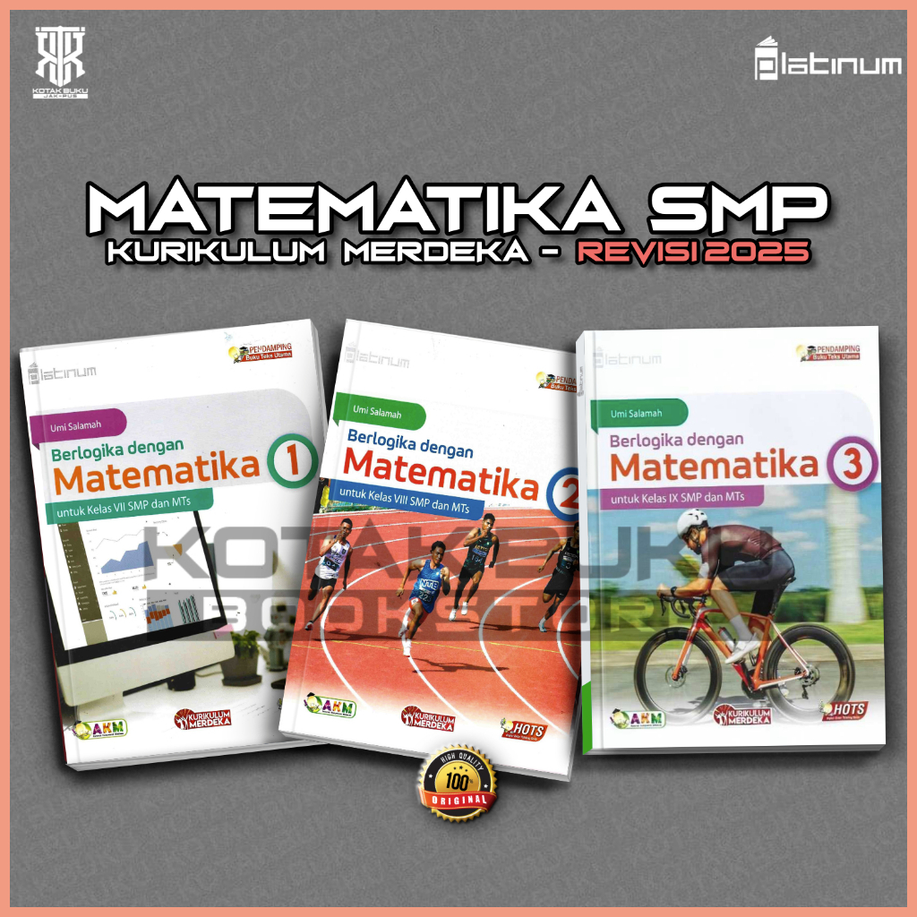 Buku Matematika Kelas 7 8 9 Kurikulum Merdeka / Platinum / Tiga Serangkai ( Revisi 2025 )