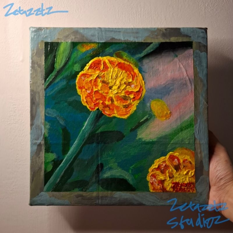 

ART|LUKISAN ASLI|LUKISAN CANVAS | HANDMADE ART PAINTING ACRYLIC ON CANVAS 25×25CM BY. ZETAZZTZ