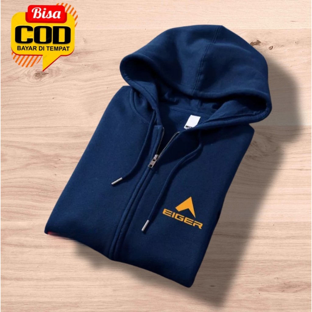[ COD ] Sweater Hoodie Pria Distro Terlaris Terbaru Hoodie Pria Eiger Jumper Zipper Resleting High Q