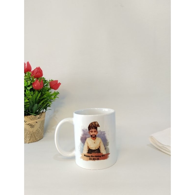 MUG CUSTOM SPESIAL HAMPERS LEBARAN, BISA BELI SATUAN. FREE BOX + FREE KARTU UCAPAN