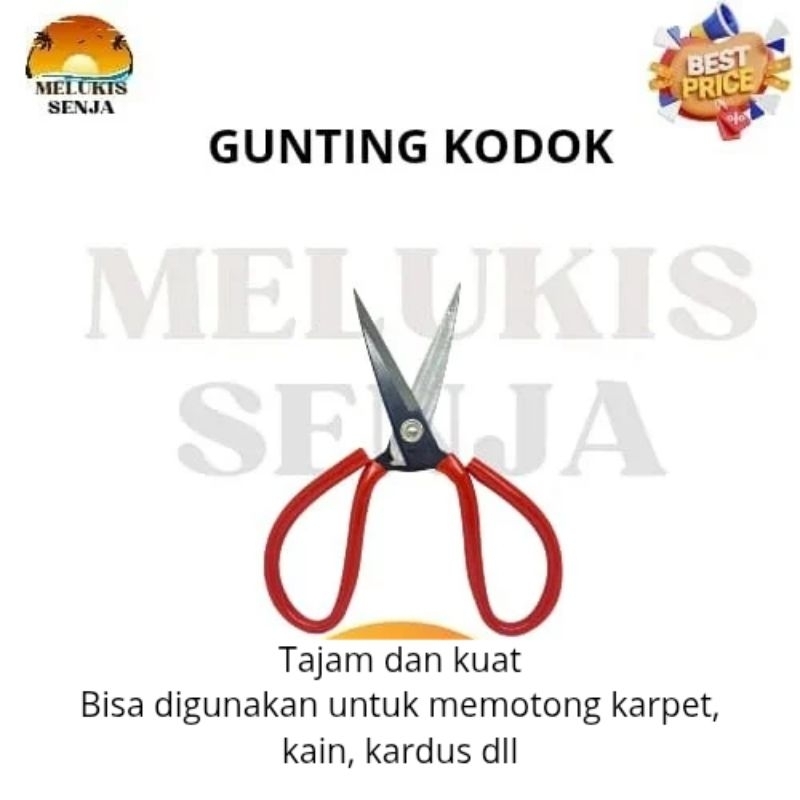 

Gunting Kain / Gunting Kodok / Gunting Karpet Tajam 8 Inch 20cm