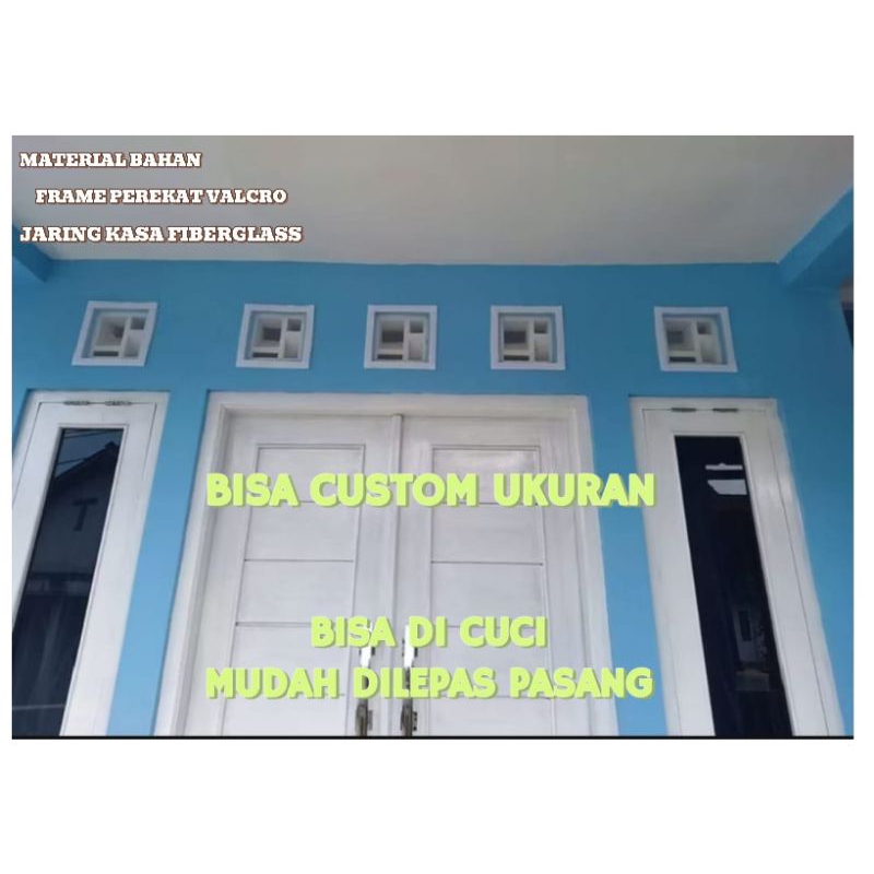 penutup ventilasi udara rumah Kawat Nyamuk Ventilasi Tipe Perekat
