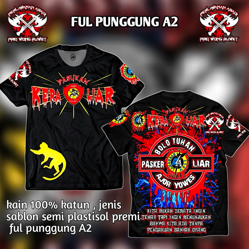 kaos pasker liar ikspi kera sakti terbaru kaos distro disain terbaru pasker liar ikspi kera sakti fu