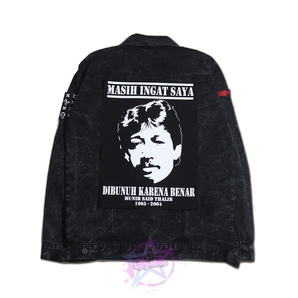 Patch Munir Emblem Besar Aksesoris Atasan Patch Besar Sablon BackPatch Sablon Patch Musik Iron Patch