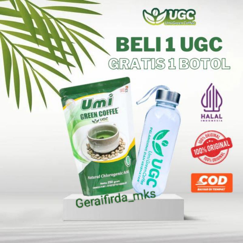 

[COD] Umi Green Coffee UGC Pelangsing & Kesehatan free botol